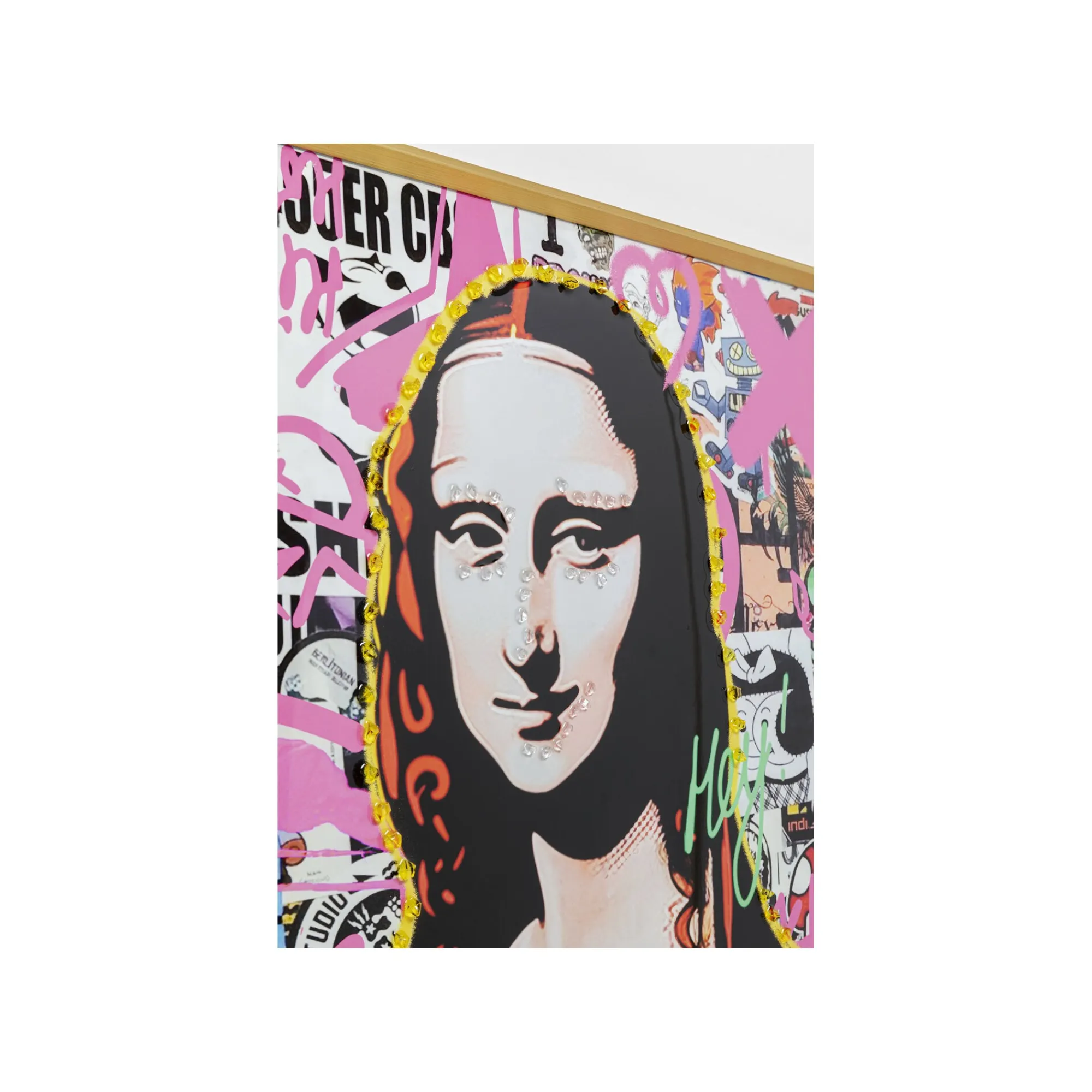 KARE Design Affiche Encadrée La Viva Lisa 100x100cm ^ Tableau