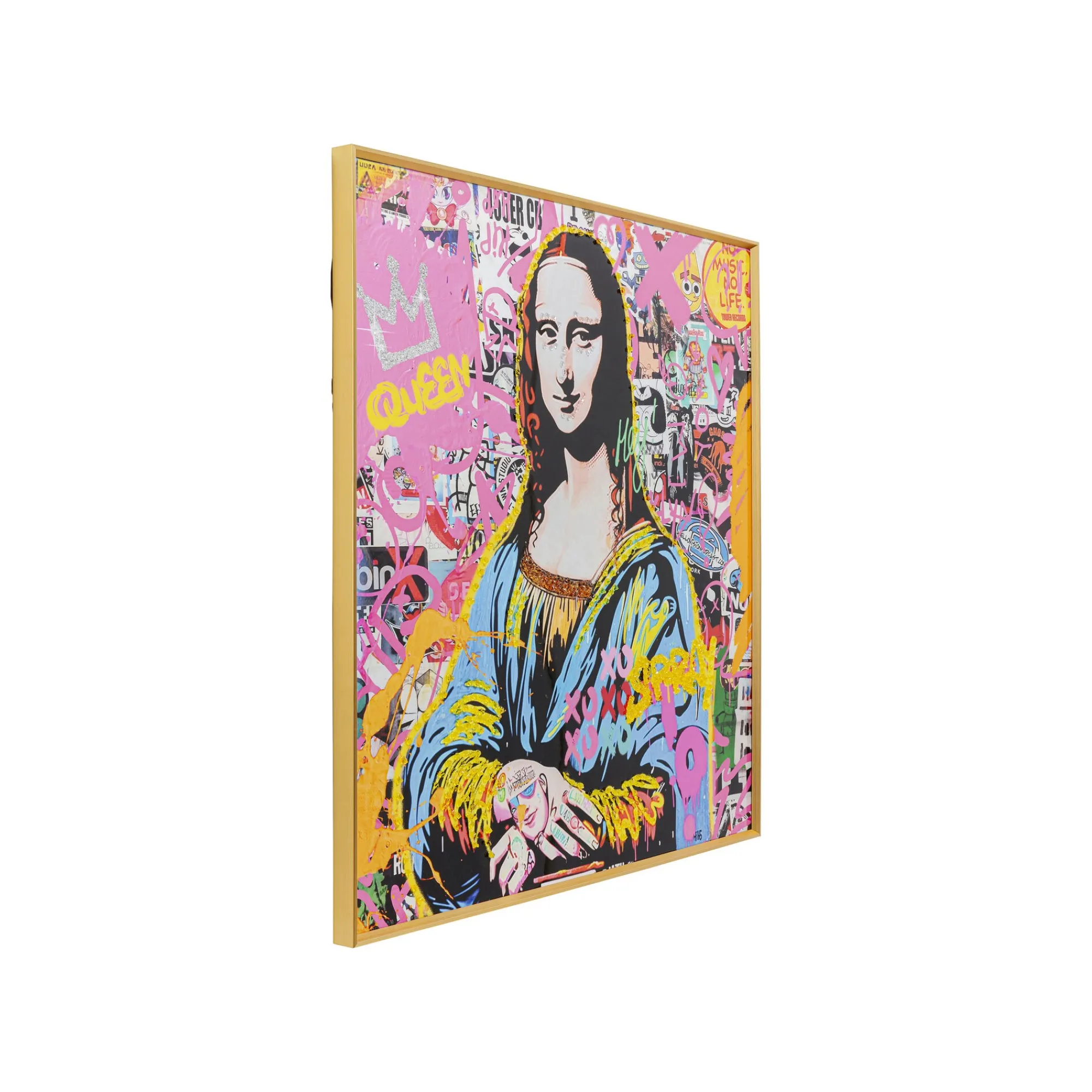 KARE Design Affiche Encadrée La Viva Lisa 100x100cm ^ Tableau