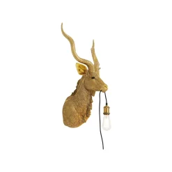 KARE Design Applique Murale Antilope Dorée ^ Applique Murale