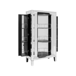 KARE Design Armoire Bar Luxury High Class Argent ^ Étagère Et Bibliothèque|Bar & Tabouret De Bar