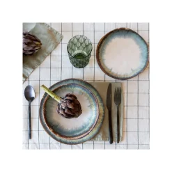 KARE Design Assiettes Creuses Organic Bleues 20cm Set De 4 ^ Vaisselle