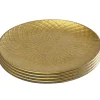 KARE Design Assiettes Diva Dorées 20cm Set De 4 ^ Vaisselle