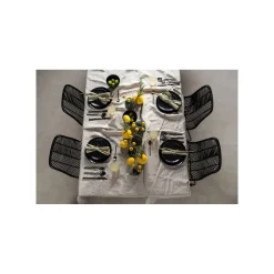 KARE Design Assiettes Organic Noires 26cm Set De 4 ^ Vaisselle