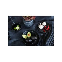 KARE Design Assiettes Organic Noires 26cm Set De 4 ^ Vaisselle
