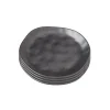 KARE Design Assiettes Organic Noires 20cm Set De 4 ^ Vaisselle