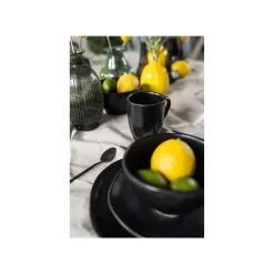 KARE Design Assiettes Organic Noires 20cm Set De 4 ^ Vaisselle