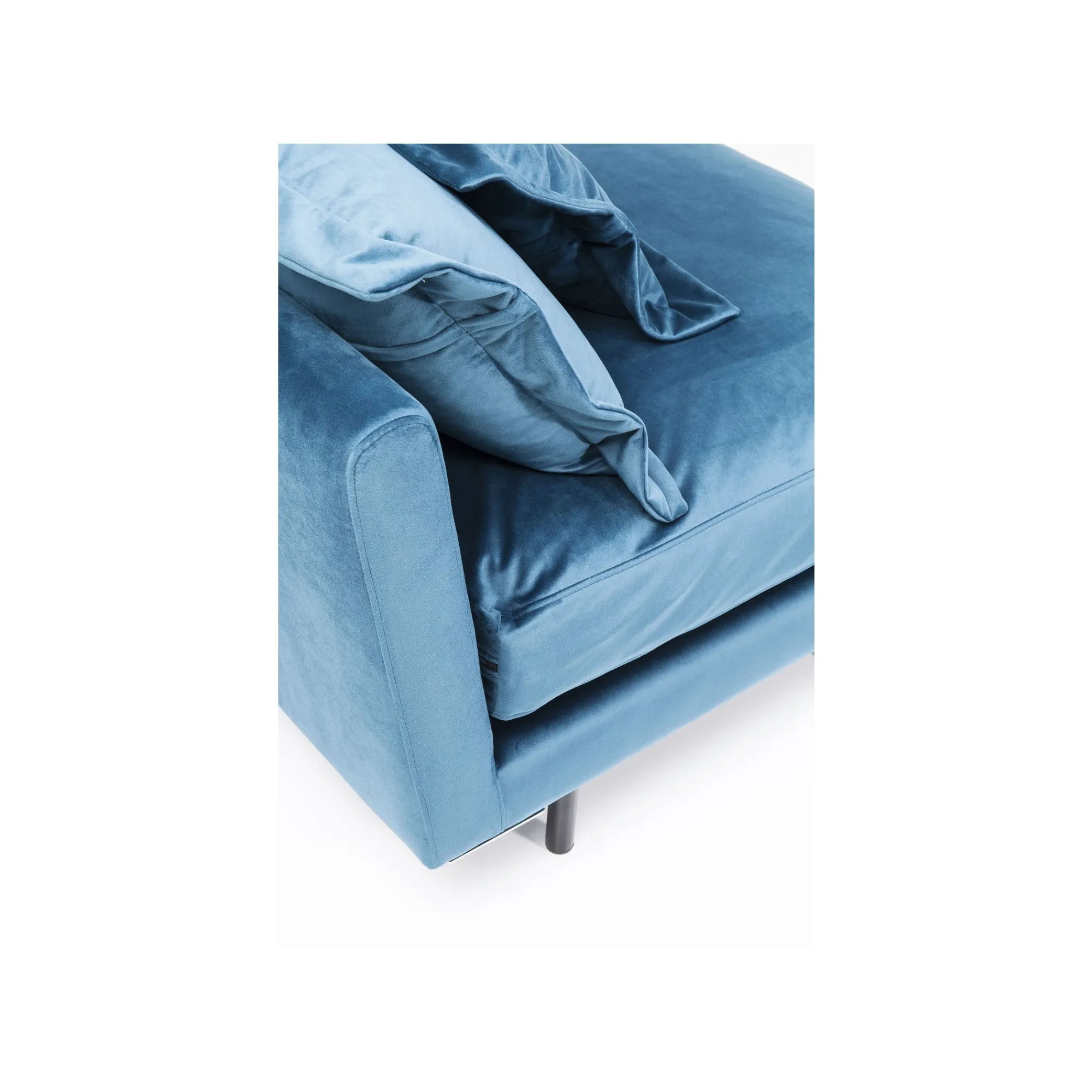KARE Design Assise Lullaby Velours Bleu Pétrole ^ Canapé & Banquette