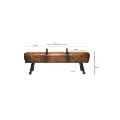 KARE Design Banc En Cuir Gym Gabby ^ Banc