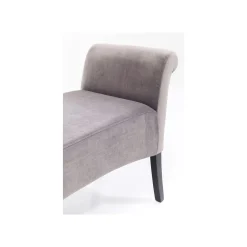 KARE Design Banc Motley Velours Gris Argenté ^ Banc