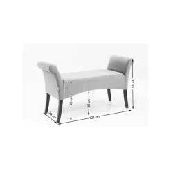 KARE Design Banc Motley ZigZag Marron ^ Banc