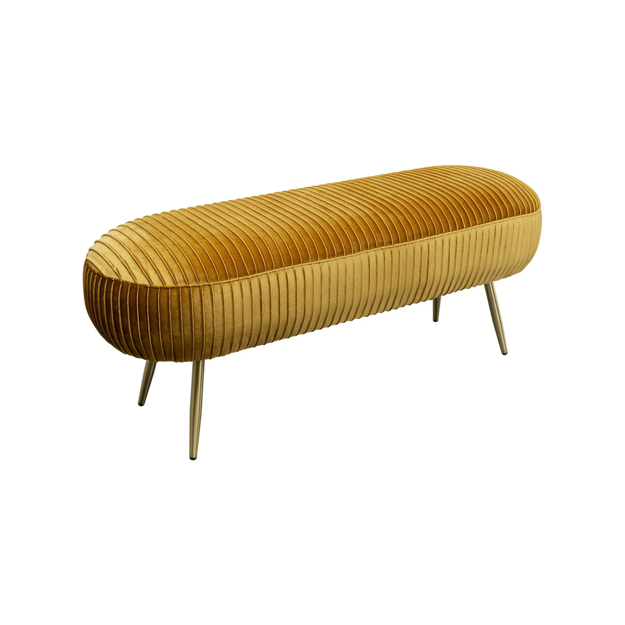 KARE Design Banc Suri Velours Ocre ^ Banc