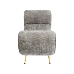 KARE Design Banc Trono Velours Gris ^ Banc