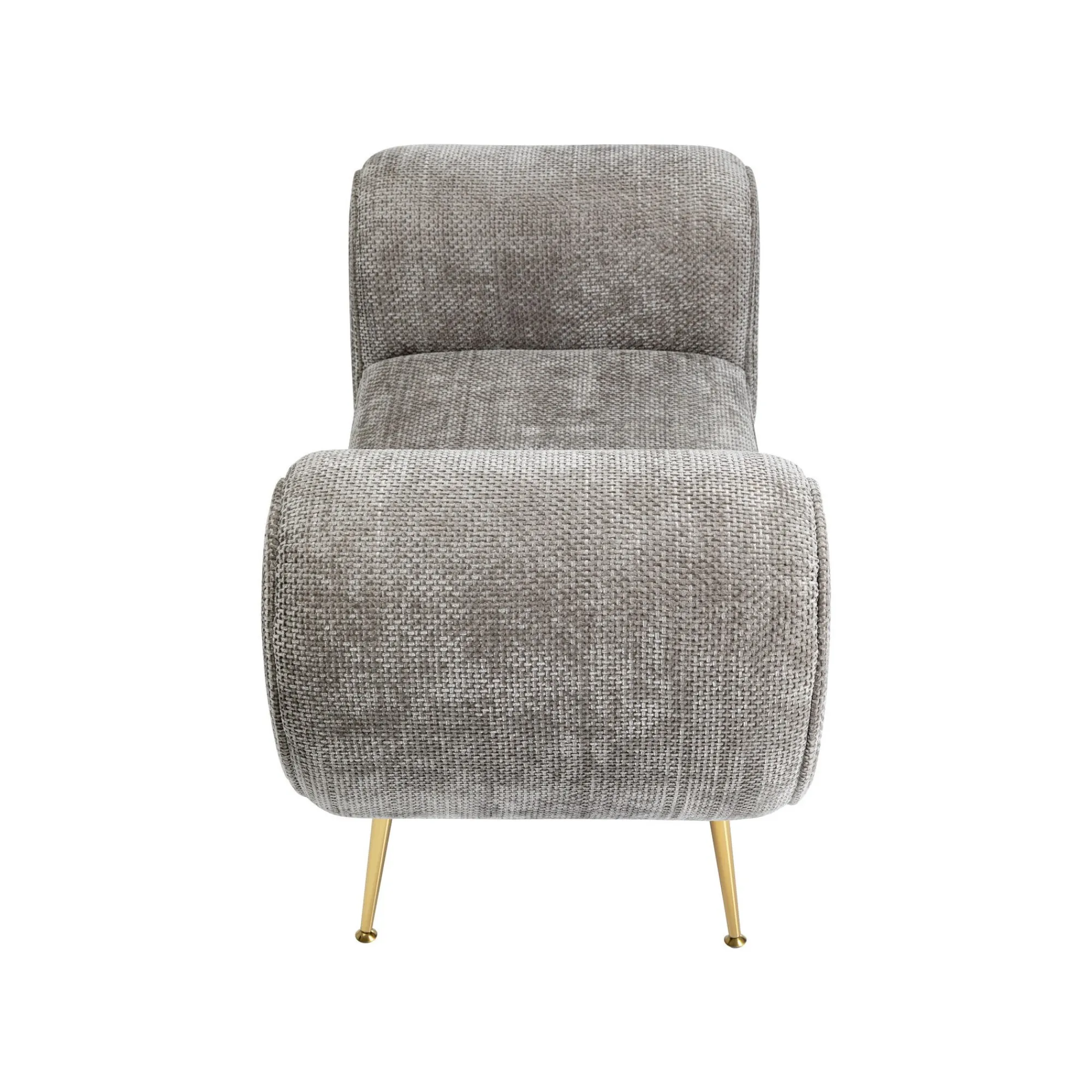 KARE Design Banc Trono Velours Gris ^ Banc