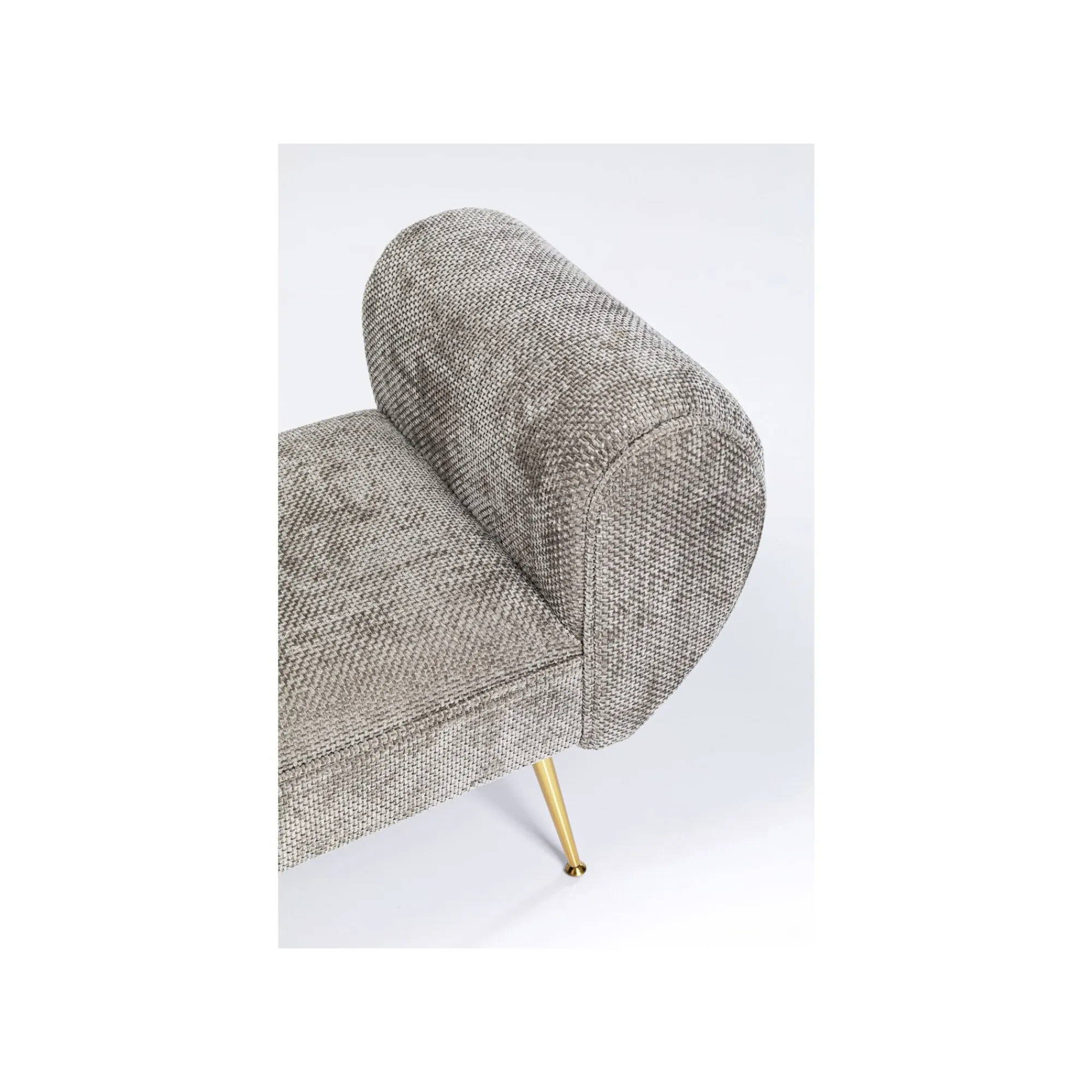 KARE Design Banc Trono Velours Gris ^ Banc