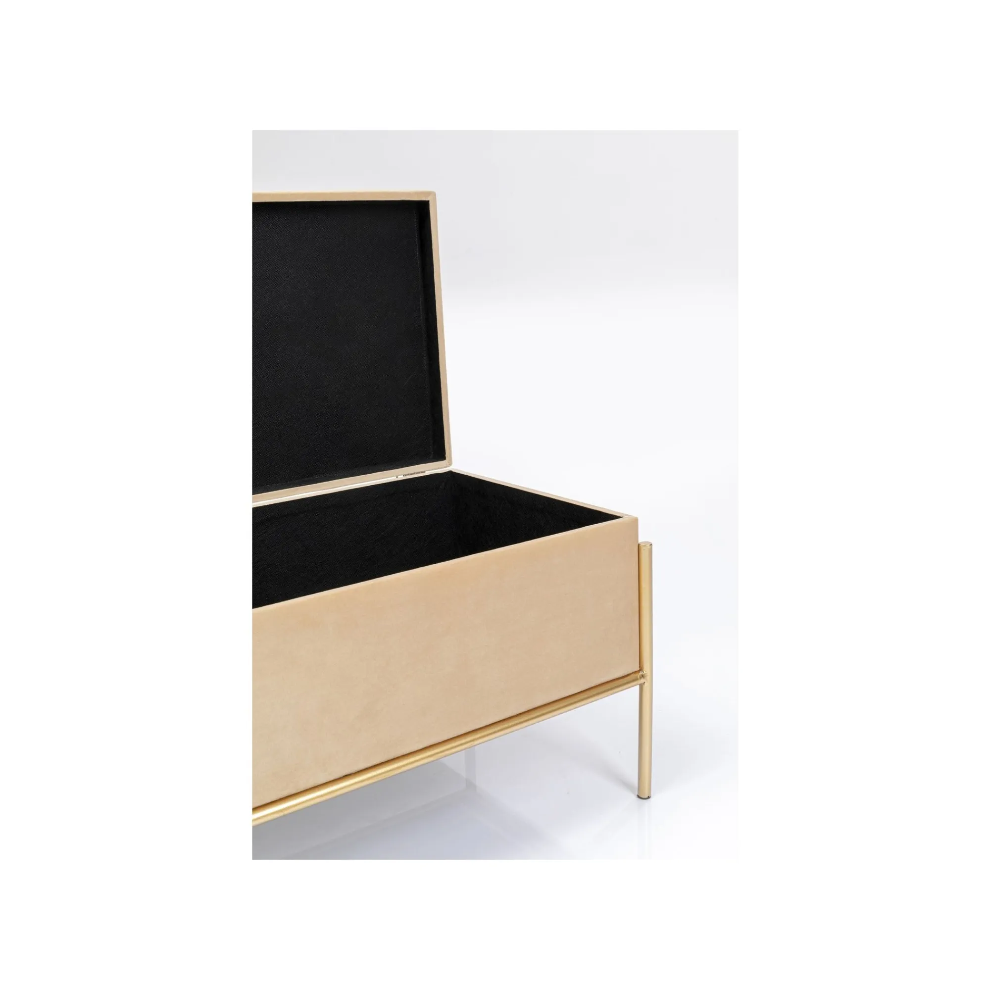 KARE Design Banc-coffre Buttons Beige 80x40cm ^ Coffre & Malle|Banc