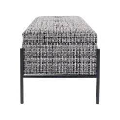 KARE Design Banc-coffre Iceland Blanc Et Noir 80x40cm ^ Coffre & Malle|Banc