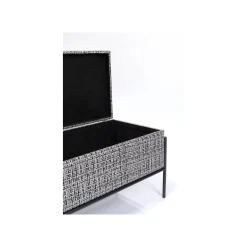 KARE Design Banc-coffre Iceland Blanc Et Noir 80x40cm ^ Coffre & Malle|Banc