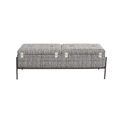 KARE Design Banc-coffre Iceland 120x40cm Blanc Et Noir ^ Coffre & Malle|Banc