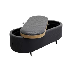 KARE Design Banc-coffre Venezia Noir ^ Coffre & Malle|Banc