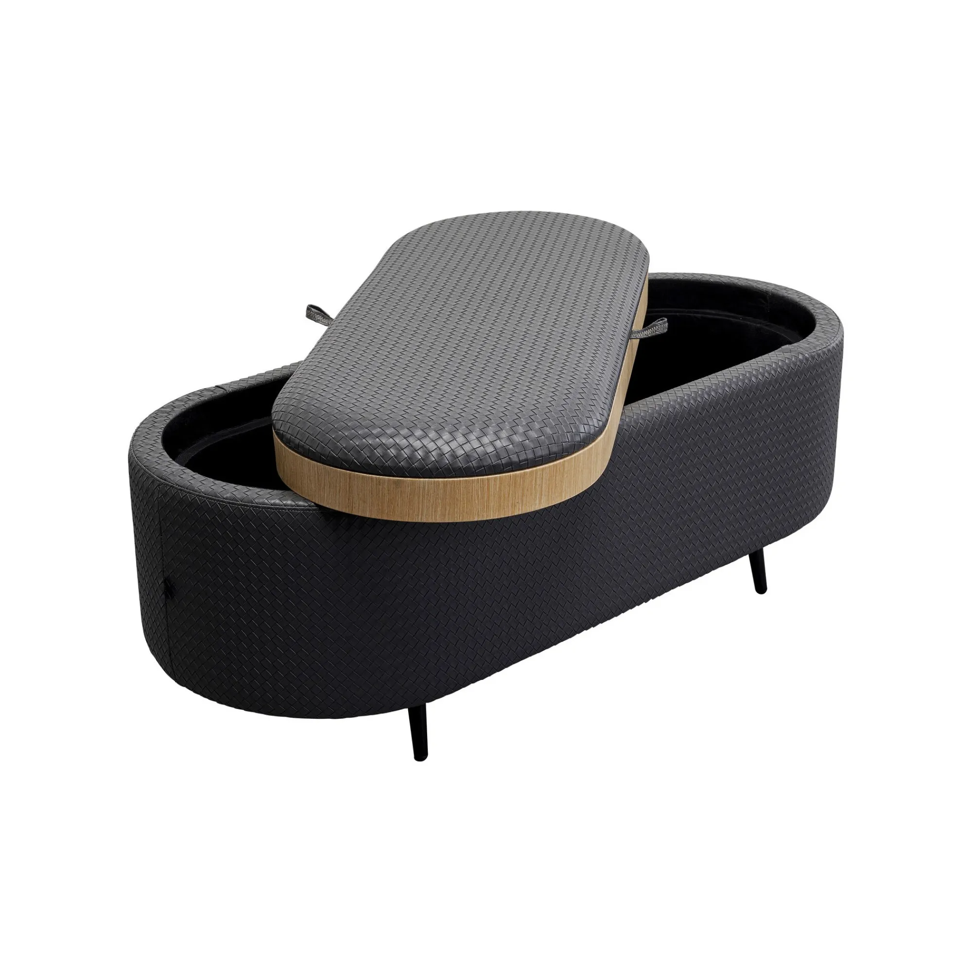 KARE Design Banc-coffre Venezia Noir ^ Coffre & Malle|Banc