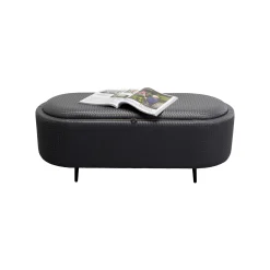 KARE Design Banc-coffre Venezia Noir ^ Coffre & Malle|Banc