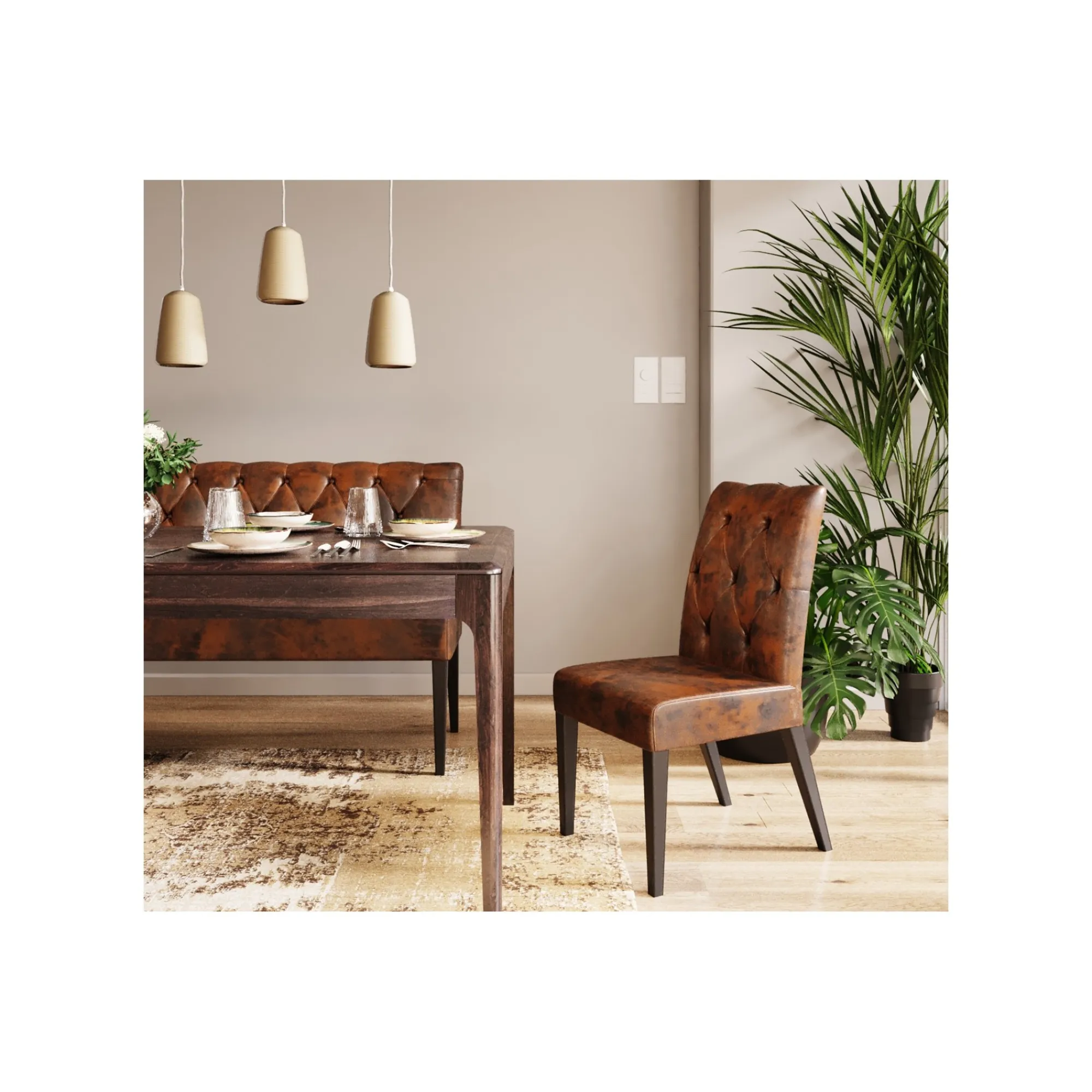 KARE Design Banquette Econo Buttons Vintage ^ Canapé & Banquette