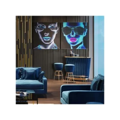 KARE Design Bar After Work Velours Bleu ^ Bar & Tabouret De Bar