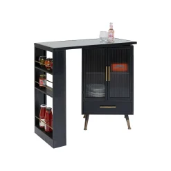 KARE Design Bar Avec étagère Pivotante La Gomera ^ Buffet|Bar & Tabouret De Bar