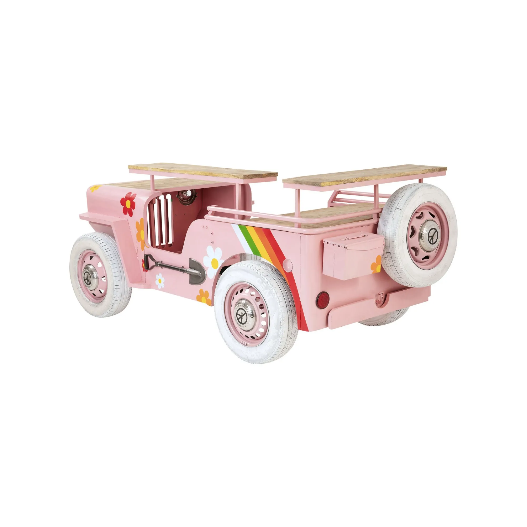 KARE Design Bar Flower Power Voiture Rose ^ Bar & Tabouret De Bar