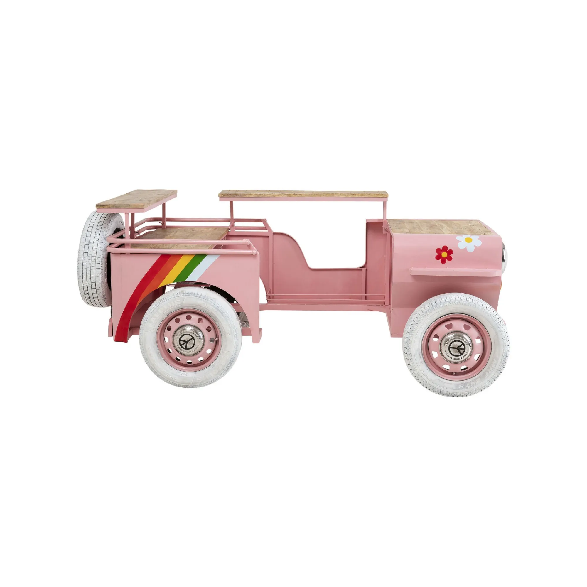 KARE Design Bar Flower Power Voiture Rose ^ Bar & Tabouret De Bar