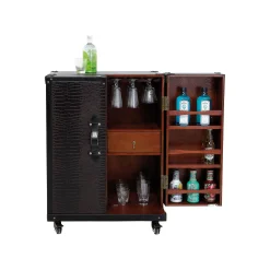 KARE Design Bar-coffre Globetrotter Croco 66cm ^ Coffre & Malle|Bar & Tabouret De Bar