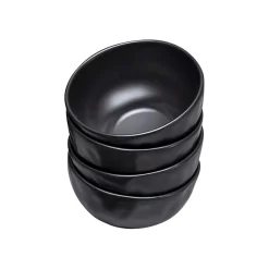 KARE Design Bols Organic Noirs 15cm Set De 4 ^ Vaisselle