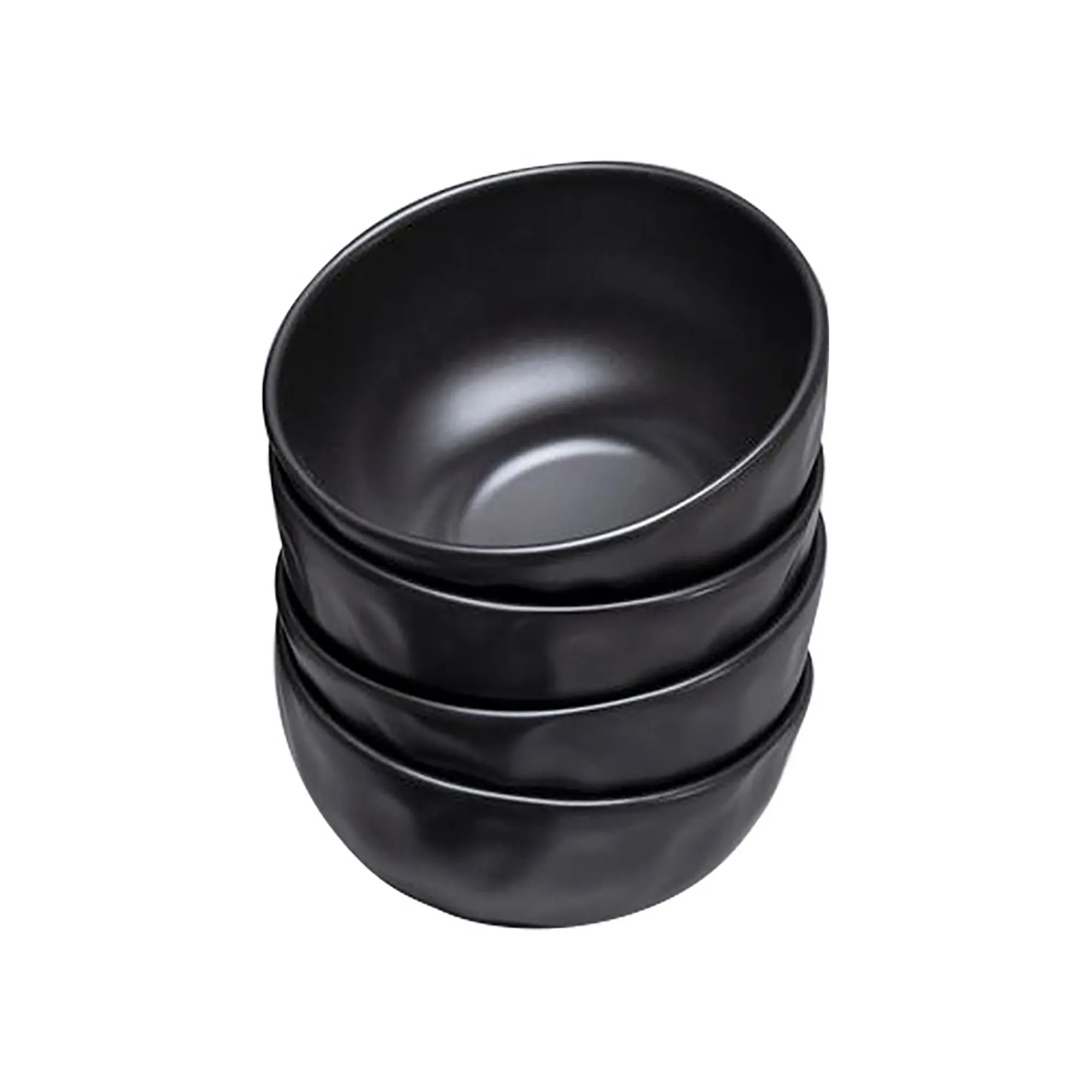 KARE Design Bols Organic Noirs 15cm Set De 4 ^ Vaisselle
