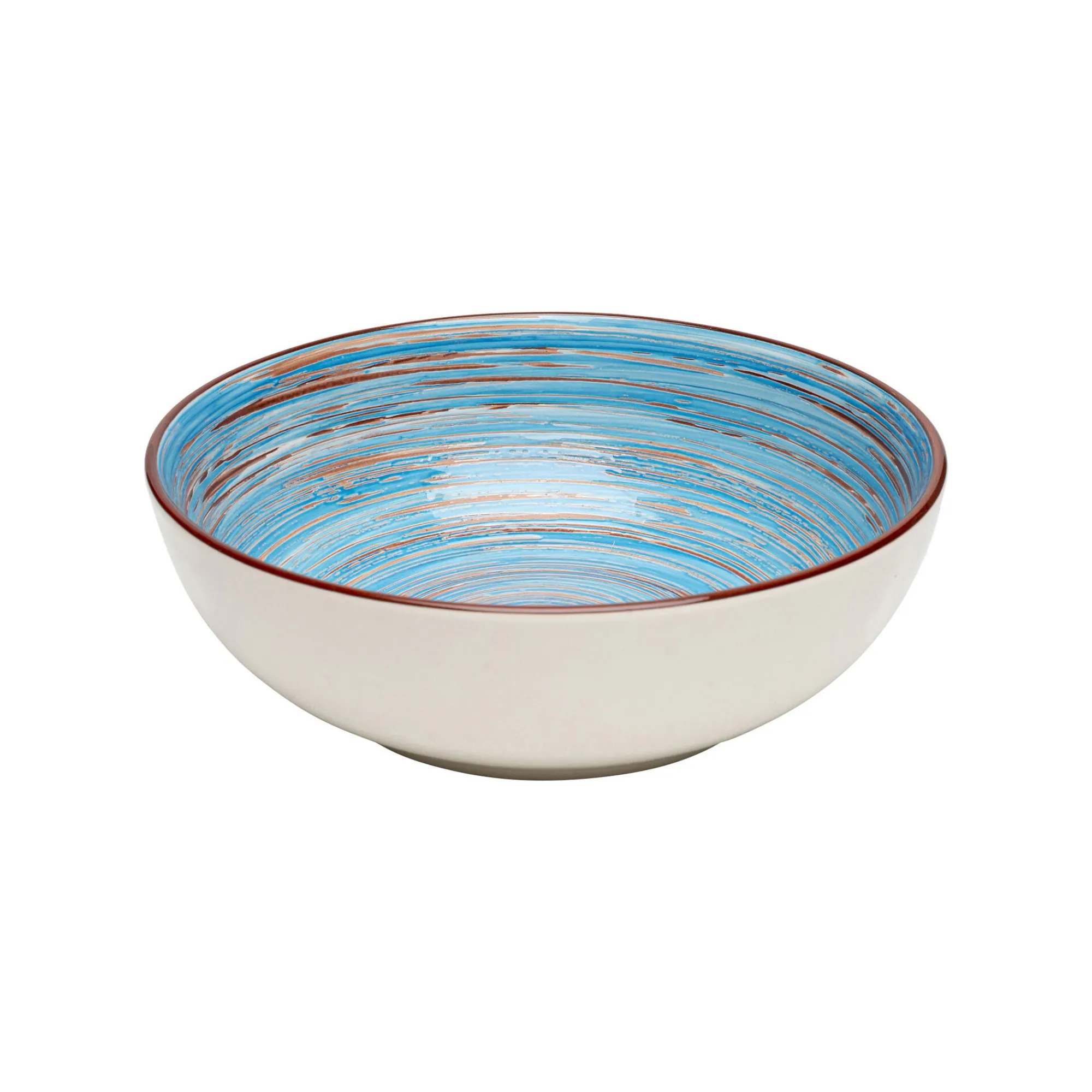 KARE Design Bols Swirl Blue 22cm Set De 4 ^ Vaisselle