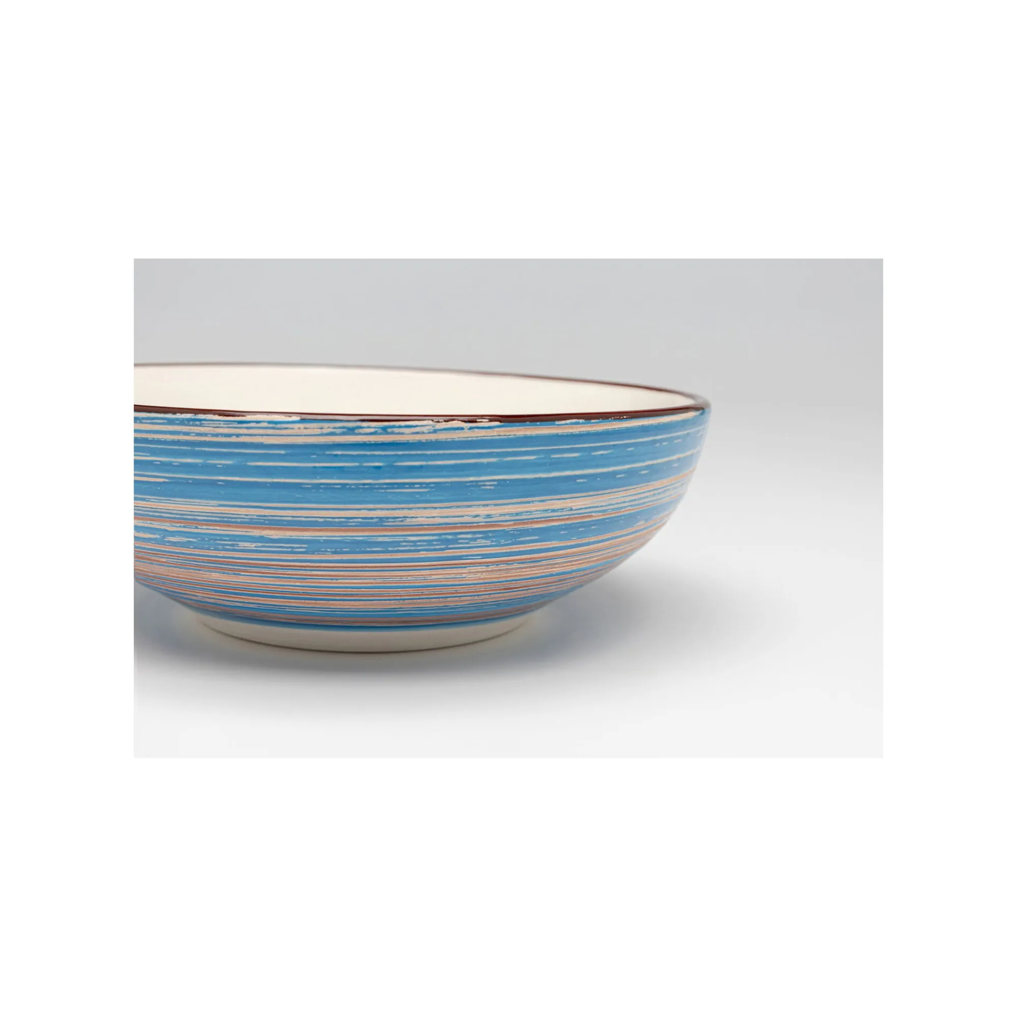 KARE Design Bols Swirl Blue 18cm Set De 4 ^ Vaisselle