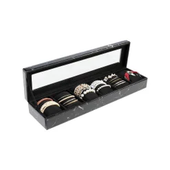 KARE Design Boîte à Bijoux Effet Marbre Noir ^ Boîte