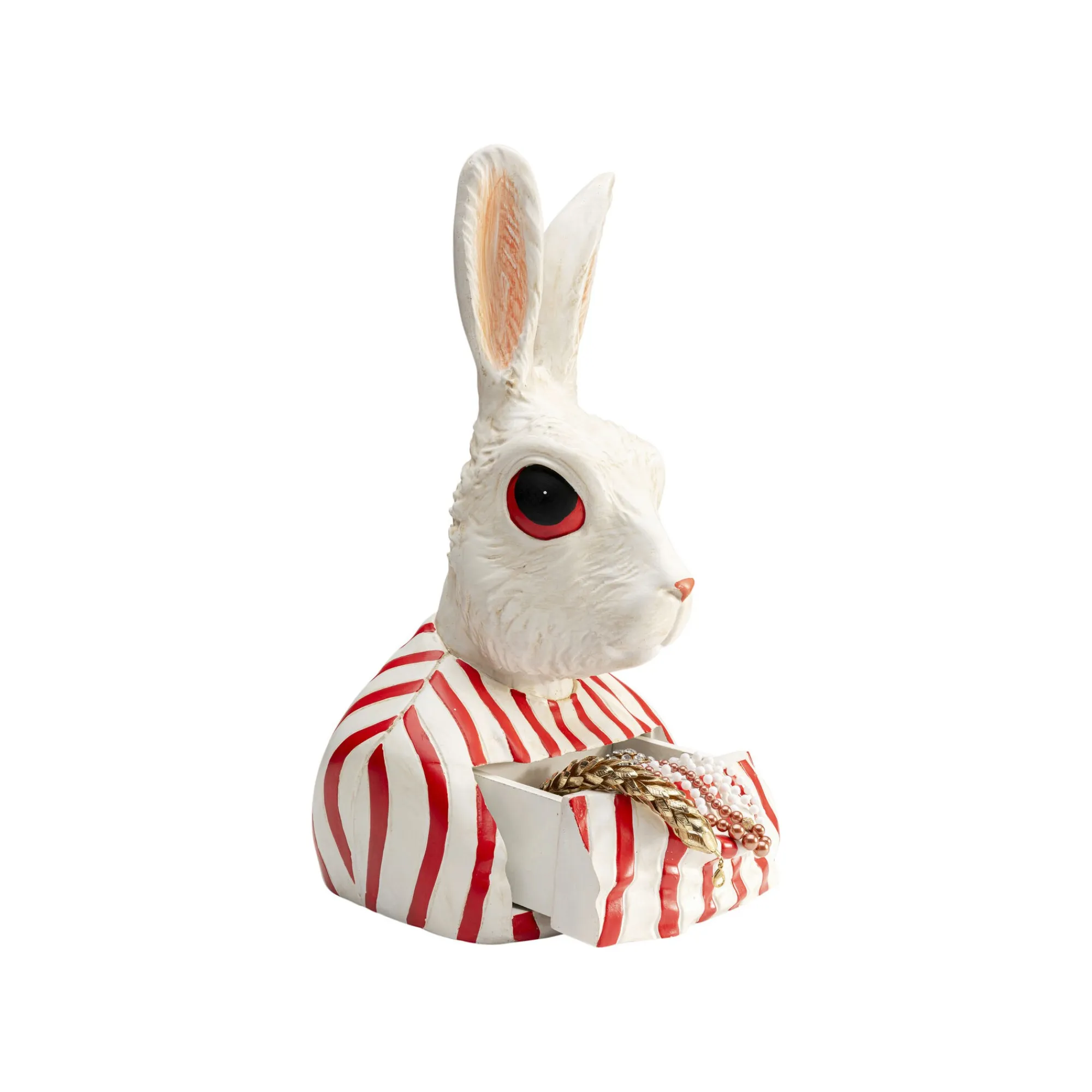 KARE Design Boîte Lapin Blanc Et Rouge ^ Boîte
