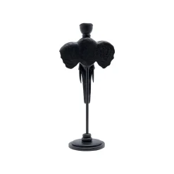 KARE Design Bougeoir Tête D'éléphant Noir 36cm ^ Bougeoir & Lanterne