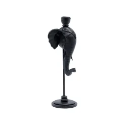 KARE Design Bougeoir Tête D'éléphant Noir 36cm ^ Bougeoir & Lanterne