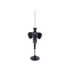 KARE Design Bougeoir Tête D'éléphant Noir 36cm ^ Bougeoir & Lanterne