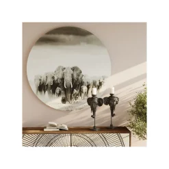 KARE Design Bougeoir Tête D'éléphant Noir 36cm ^ Bougeoir & Lanterne