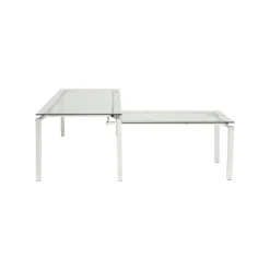 KARE Design Bureau D'angle Lorenco Chrome ^ Bureau