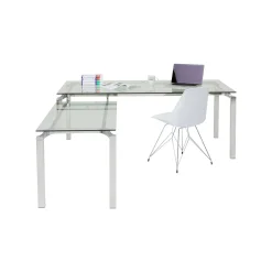 KARE Design Bureau D'angle Lorenco Chrome ^ Bureau
