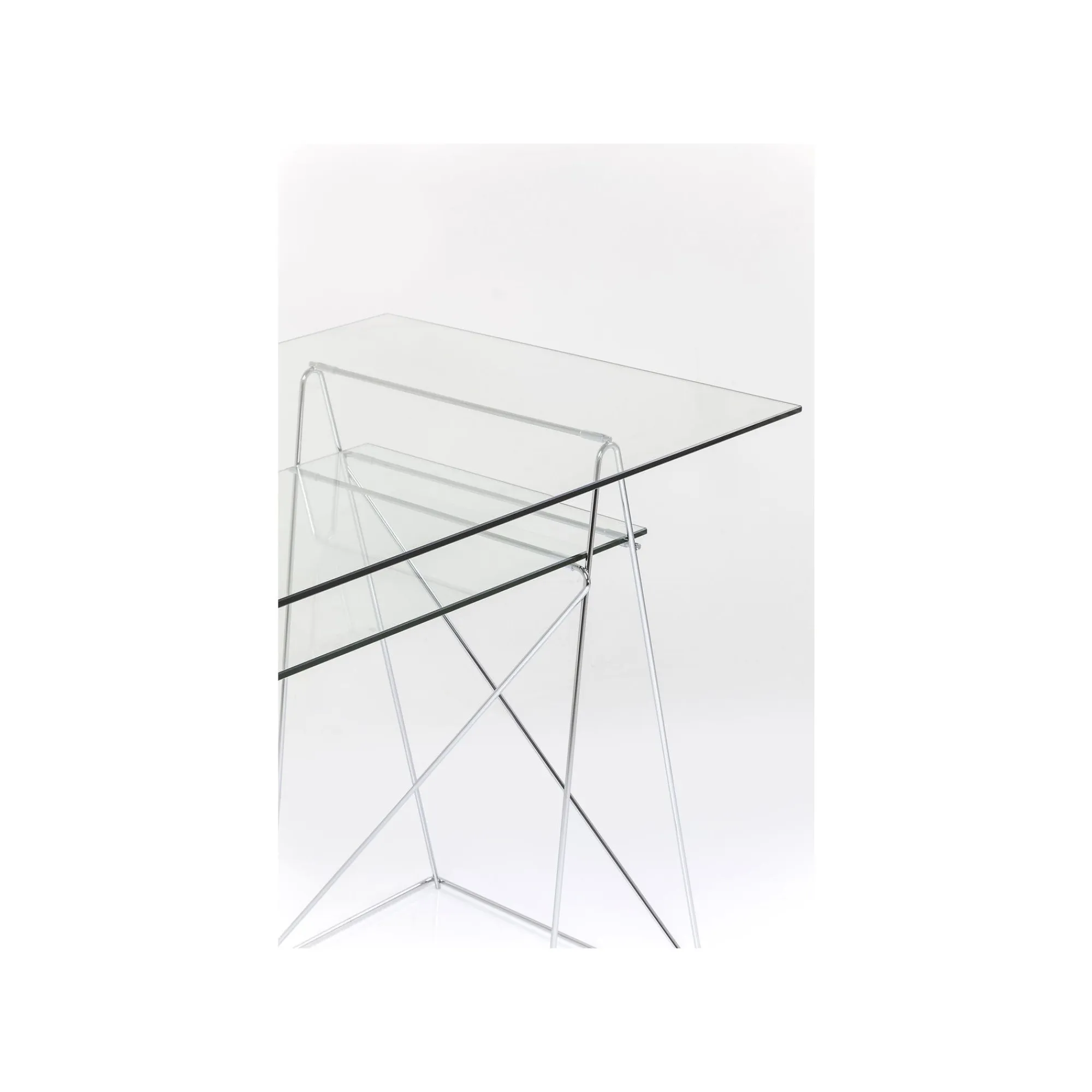 KARE Design Bureau Polar 135x65cm Chromé ^ Bureau