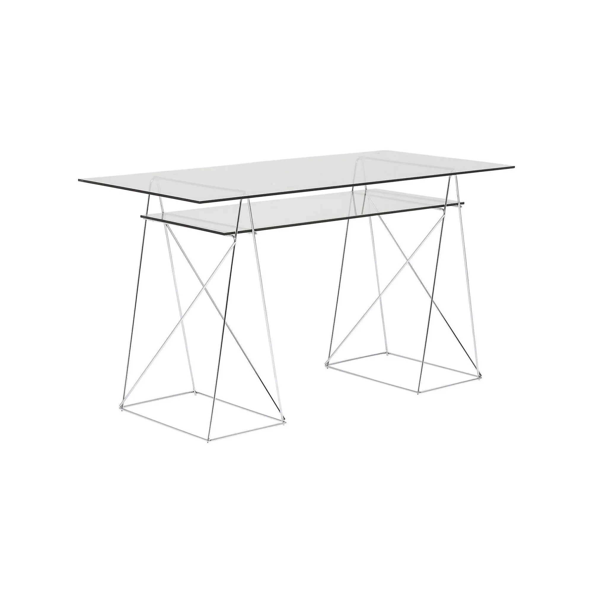 KARE Design Bureau Polar 135x65cm Chromé ^ Bureau