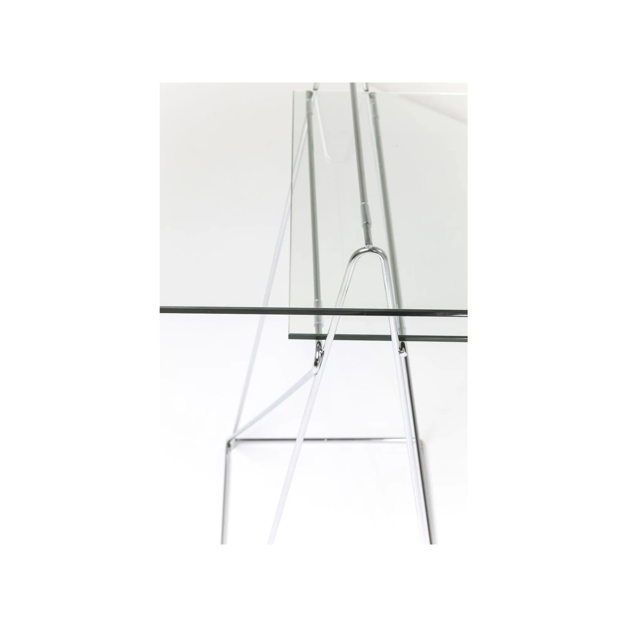 KARE Design Bureau Polar 135x65cm Chromé ^ Bureau