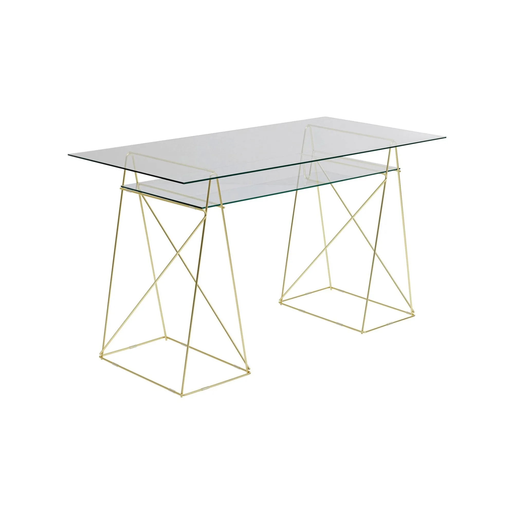 KARE Design Bureau Polar 135x65cm Doré ^ Bureau