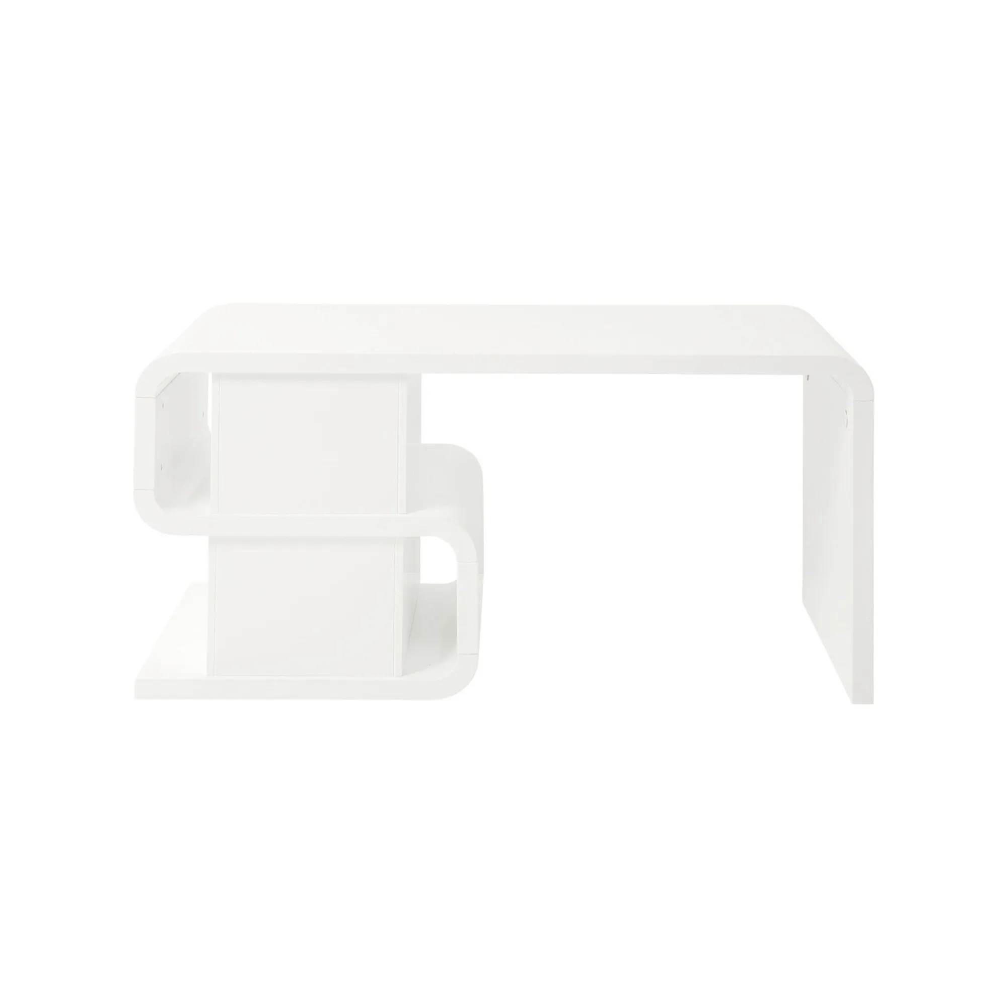 KARE Design Bureau Snake Blanc 4 Tiroirs 150x70cm ^ Bureau