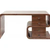 KARE Design Bureau Snake Noyer 4 Tiroirs 150x70cm ^ Bureau