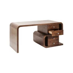 KARE Design Bureau Snake Noyer 4 Tiroirs 150x70cm ^ Bureau